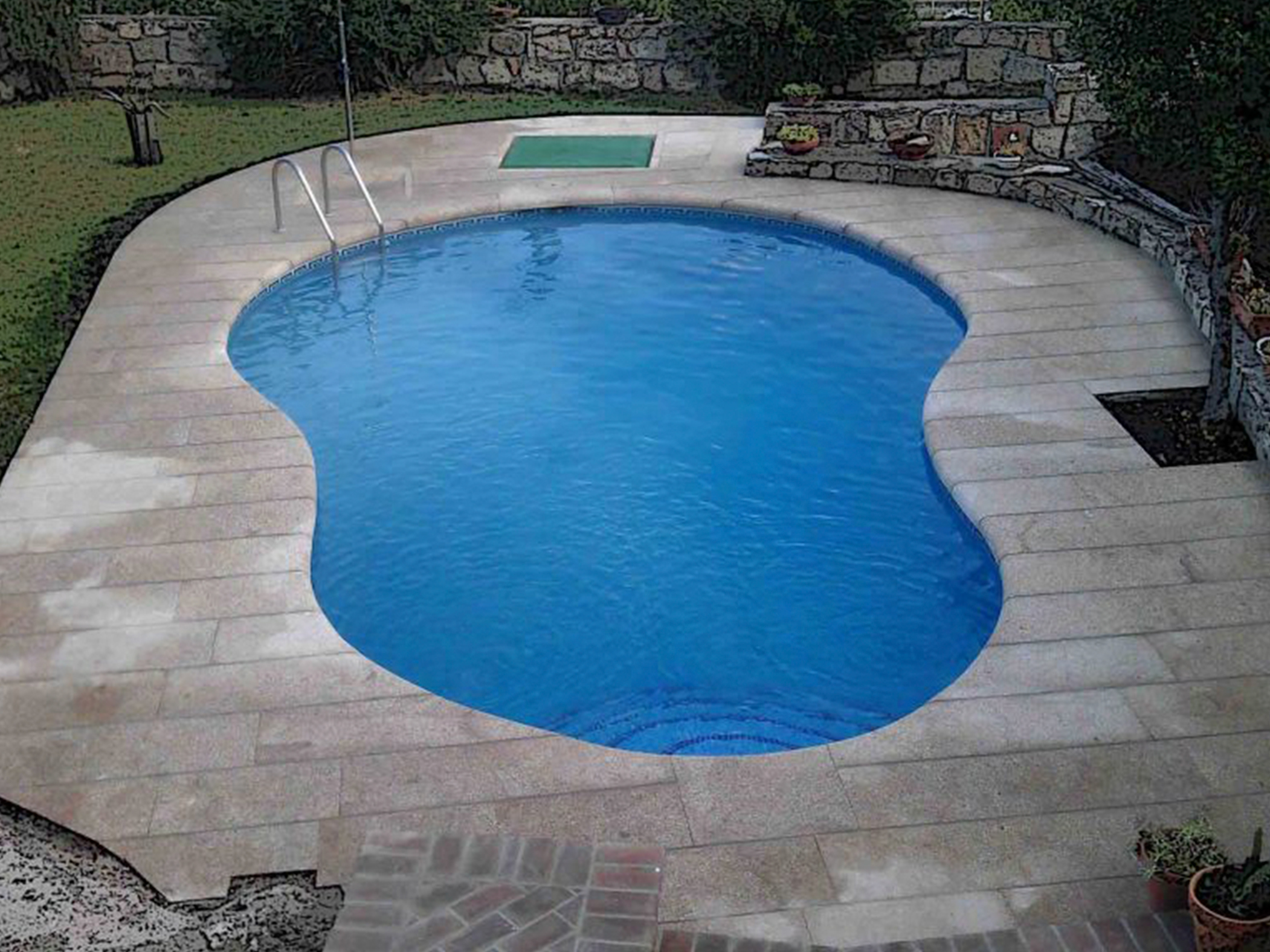 Piscina de piedra natural 5